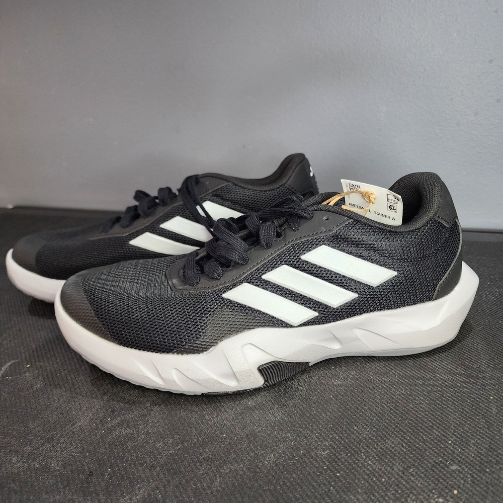 New Adidas Amplimove Trainer IF0957 Black White Grey Youth 7.5 (Womens ~8.5–9)